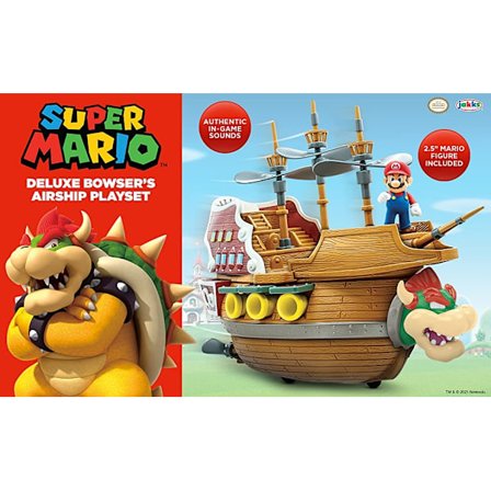 Super Mario Deluxe Playset Bowser Ship