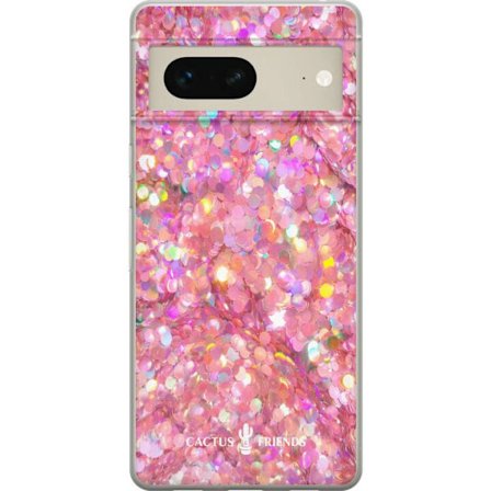 Yhteensopiva Puhelinkuori Google Google Pixel 7 Cactus and Friends – PinkGlitter