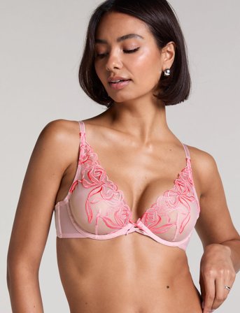Hunkemöller Beau Non-Padded Underwired Bra - Pink - C x 80