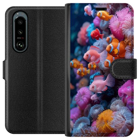 Kompatibelt Plånboksfodral till Sony Sony Xperia 5 III Fisk Korall Hav Ocean Underwater