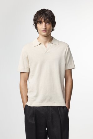 NN07 Ryan 6311 Polo male White Cotton Blend