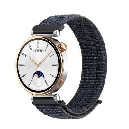 18MM Sport Nylon Loop Band för Xiaomi Mi Smart Watch Armband Dam Armband För Garmin Vivoactive 4S/Venu 2s Correa Armband Mörk ceder orange