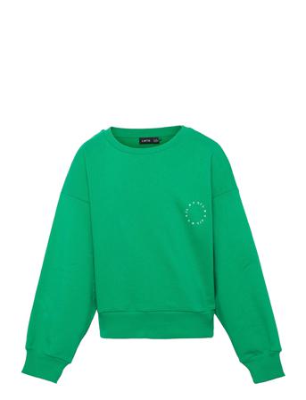 Nlfkolid Ls Short Logo Sweat Sweat-shirt Tröja Grön LMTD