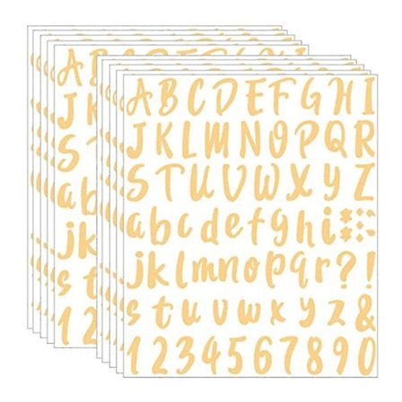 10 Arkkia Vinyyli Kirjaimia Numeroita Sarja Itsekiinnittyvät Kirjain Tarrat Vedenkestävä Postilaatikon Numerot Tarrat