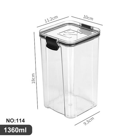 Lufttät burk Plastburk Helkorn Köks Snacks Kyl S