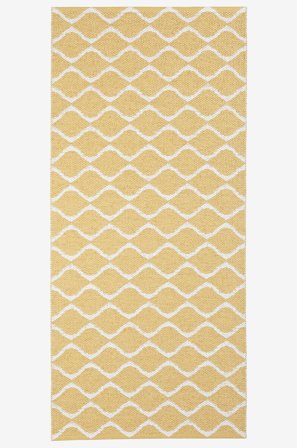 Horredsmattan - Plastmatta Wave 70x200 cm - Gul - Plastmattor - 70X200 - Från Homeroom