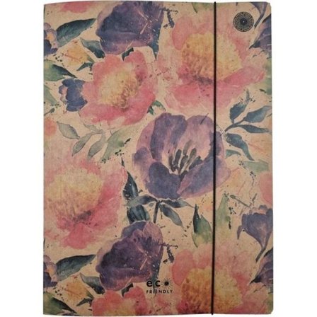 Ziemia obiecana Dossier Terre Promise A4 med gummiband Passionblommor (10 stycken)