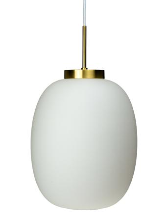 Dl39 Opal / Mässing Liten Pendel Home Lighting Lamps Ceiling Lamps Pendant Lamps Vit Dyberg Larsen