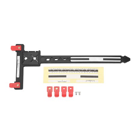 Nuolimitta T-viivain muovinen tarkka yhdistelmäjousi viritys T-viivain jousiammuntaan musta