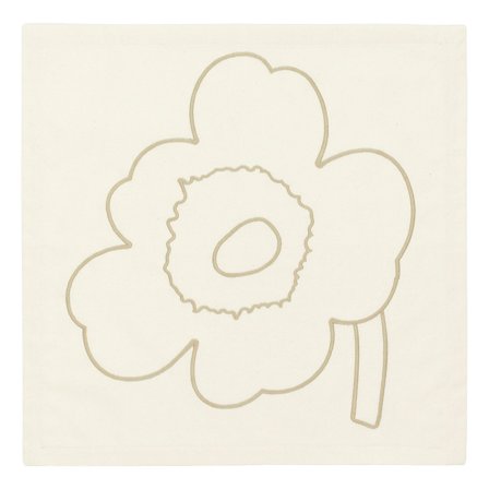 Marimekko Piirto Unikko Serviet, off white/straw, 3 stk. - Off-white/straw | KitchenOne