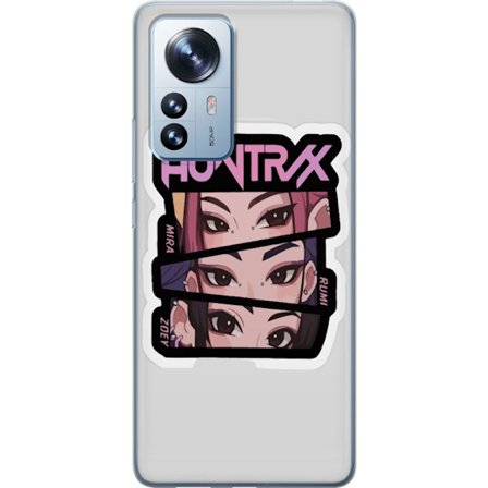 Yhteensopiva Puhelinkuori Xiaomi 12 Pro K-pop-inspiroitunut futuristinen tyttöryhmä neonvaloissa ja kosminen sci-fi-kohtaus