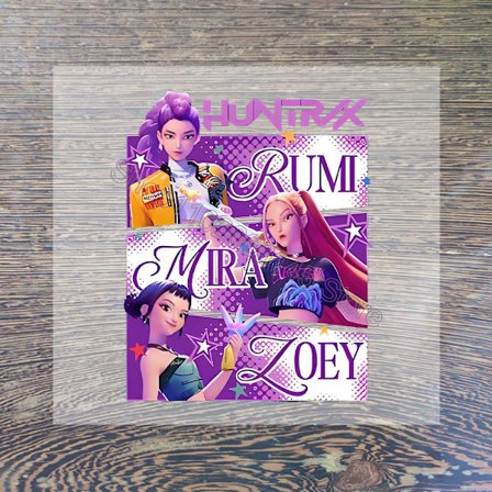 K-Pop Demon Hunter Tegneserie Stryke-På-Merker & Varmeoverføringsklistremerker for DIY-Klær - Egendefinerte Design