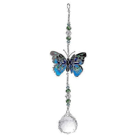 Vindue Dekorativ Solfanger Prismer Sommerfugl Hængende Krystalvedhæng Dekor