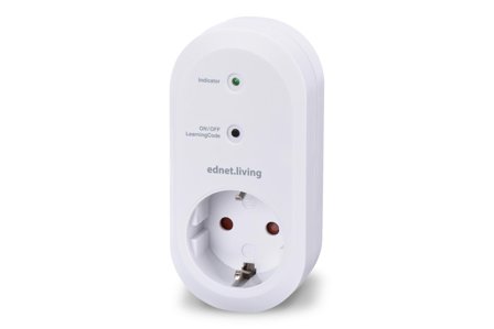 ednet Living Smart-stikkontakt Innendørs RF433 230V, 16A