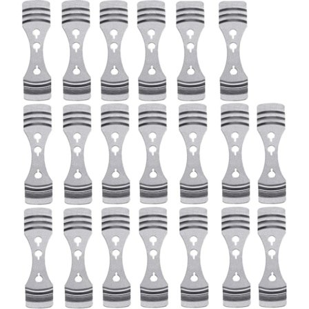 20 stk. Metal Lysestage Vægter, Rustfrit Stål Lysestage Kerneholder til Lys DIY Fremstilling (Sølv)