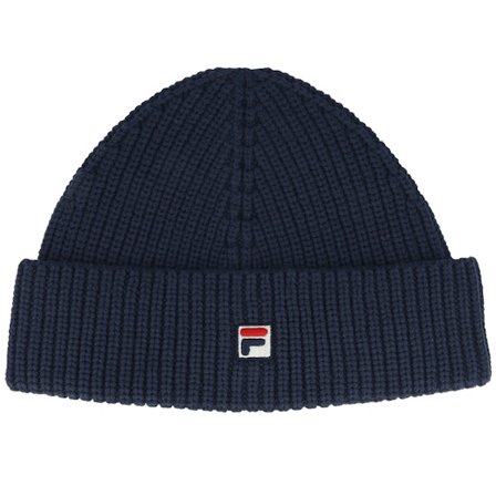 Fila - Blau cuff Mütze - Biella Fisherman Logo Beanie Black Iris Short Beanie @ Hatstore