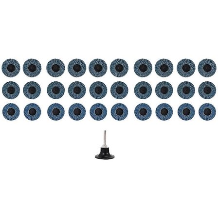 50 mm 2 tum Lamellrondell Slipskiva för Rolor Roll Lock Slipverktyg Passar Polering Metall Järn Rost