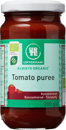 Urtekram Tomatpuré koncenteret Ø 200 g, Helse & Madvarer, Dressing & Saucer, Tomatprodukter