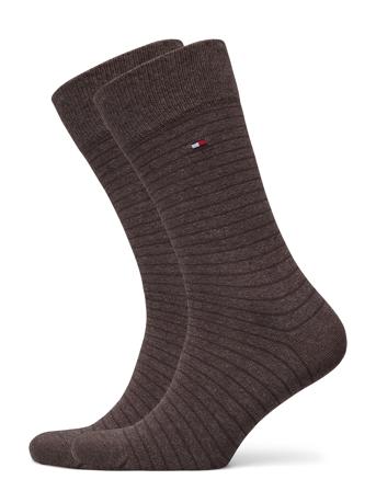 Th Men Small Stripe Sock 2P Black Tommy Hilfiger