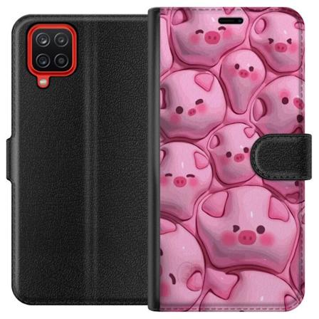 Samsung Galaxy A12 Lommeboketui Boblende Griser