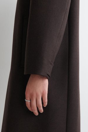 COS Homme Bague À Facettes in Argenté