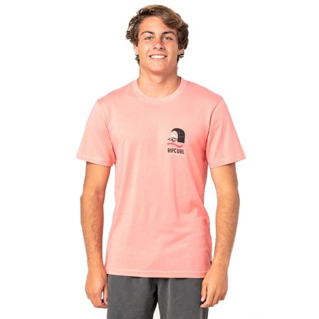 Rip Curl Men's Sport Print SS Tee Men short-sleeved sweaters Pink M