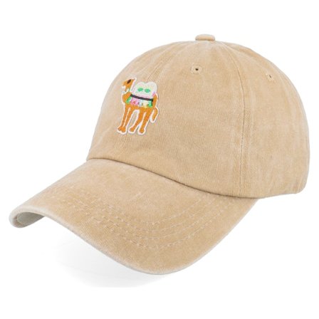 Iconic - Beige unconstructed Casquette - Camel Khaki Dad Cap @ Hatstore