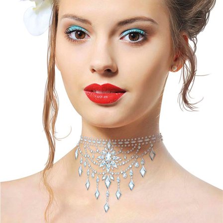 Selvklebende Halssmykke Sølv