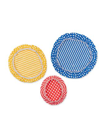 Tekstil Skåldække Blandede Farver Sæt 3 Stk Home Kitchen Kitchen Storage Snack & Food Accessories Multi/mønstret Nuts