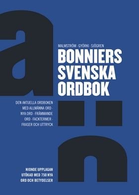 Bonniers svenska ordbok, ISBN: 9789100105792