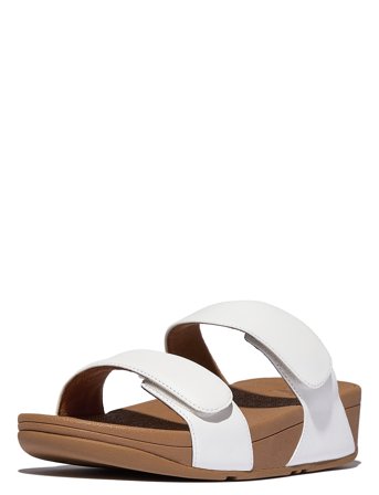 FitFlop | Lulu Adjustable Leather Slides | 39