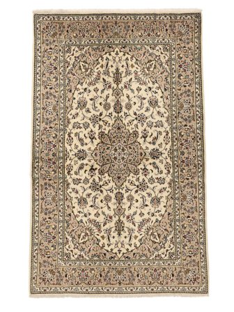 Keshan Fine Rug 133X218 Brown/Orange Wool, Persia