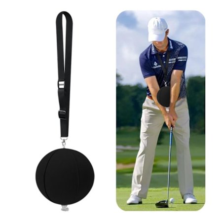 Golf Smart Ball Golf Impact Ball Golf Swing Trainer Aid Smart Assist Practice Ball Teaching Posture Correction Training Aids Adjustable Intelligent Ar
