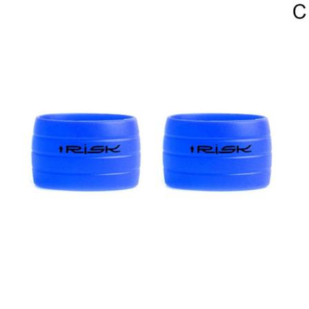 1 Par Mtb Road Cycling Bike Fix Ring Gel Silikon Handtag Gri