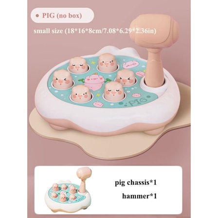 Montessori Duck Frog Pig Vauvan lelupalapeli vasaralla taaperoille 12-24 kk - Opetuslahja