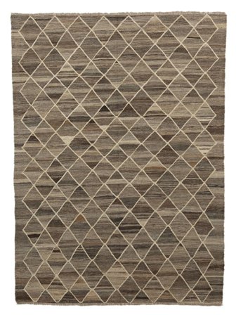 Tissé À La Main Kilim Ariana Tapis 176X245 De Laine Marron/Noir