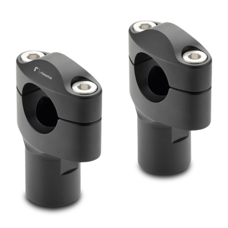 Rizoma Tiltable Handlebar Risers Grey - BMW R 1200 GS Adventure 2013-2018