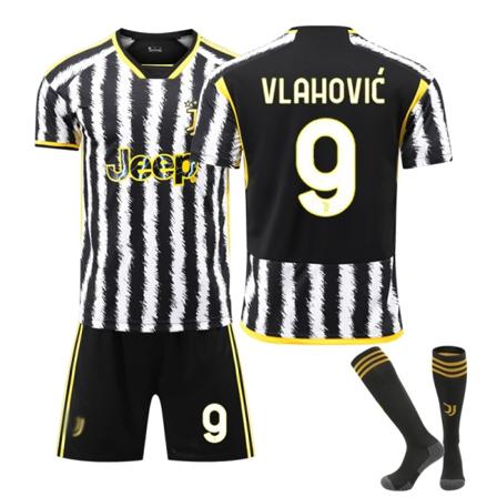 24 Juventus Home Correct fotbollströja för vuxna barn NO.9with socks 26