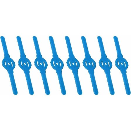 Erstatningsblader i plast for kantklipper 8 stk Plast Trimmer Plast Gressklipper Blader, Gress Trimmer Ryddesag Gress Blader