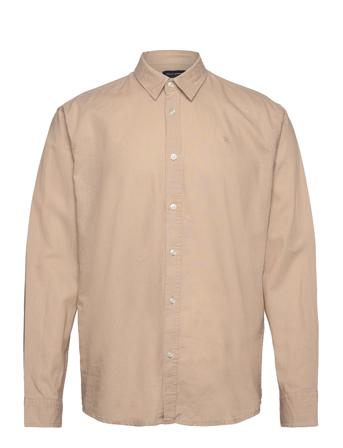 Cotton / Linen Shirt L/S Beige Clean Cut Copenhagen