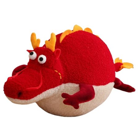 Søt Drage Plysjdyr Pute