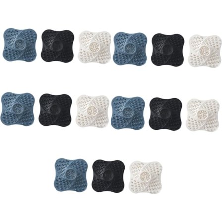 15 stk. Gulvafløb Dæksel Badeværelsesklistermærker Vask Stop Hår Fangst Bruser Afløb Badekar Afløb Dæksel Køkken