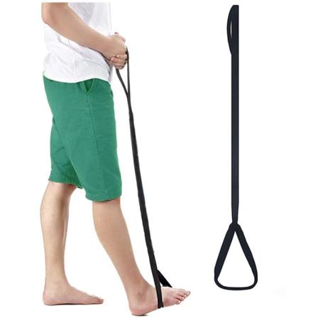 2-pak 35 tommer lang benløfter - Holdbar og stiv håndstrop og fodløkke - Ideelt mobilitetsværktøj til kørestols-, hofte- og knæoperationer