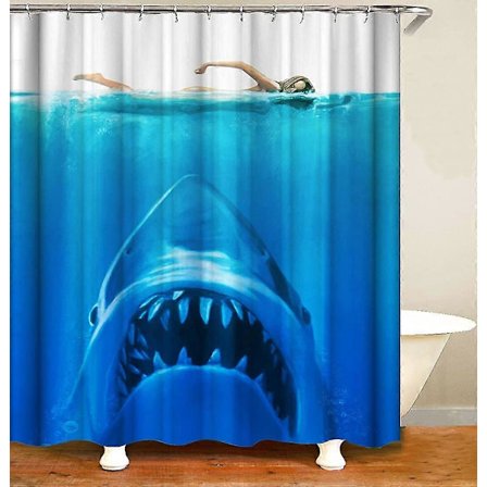 Jaws Suihkuverho Hai (LGL)