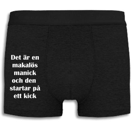 Boxershorts - Det Är En Makalös Manick Black M