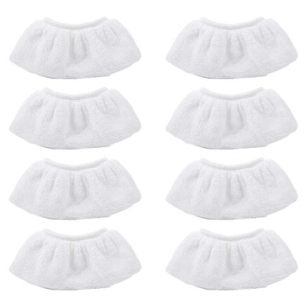 8-pakning Mikrofiberklutdekselsett for Karcher damprenser Easyfix Sc2 Sc3 Sc4 Sc5 håndmunnstykketilbehør -QH