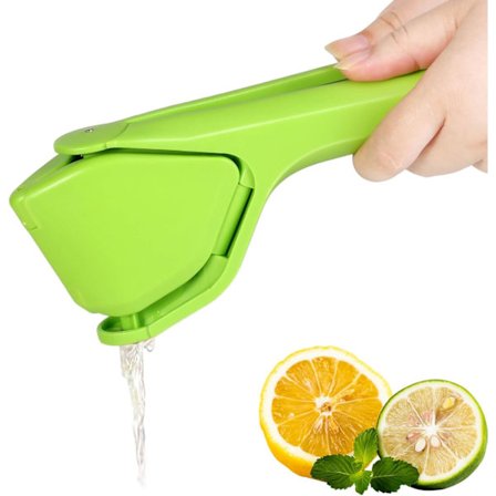 Flad Sammenklappelig Citronpresser, Pladsbesparende Citruspresser til Citron & Lime - Ubesværet Manuel Juicer til Appelsin & Frugter - Kompakt Ki