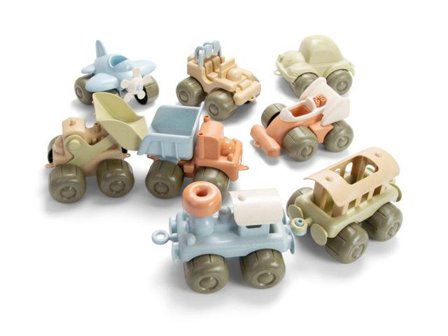 DANTOY Bilar av bioplast, 14-20 cm 8/fp - Lyreco - Skola och förskola - Lekmaterial - Leksaksbilar
