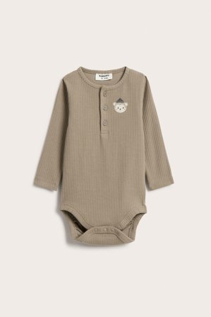 Kappahl | Ribbad body | Brun