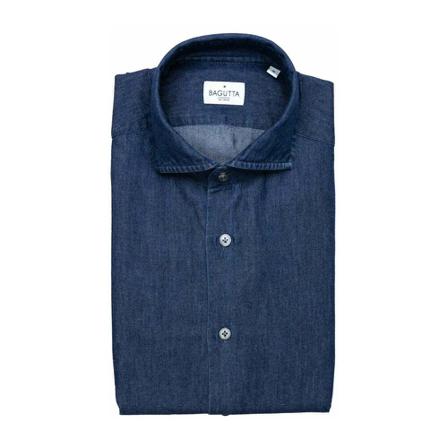 Bagutta, Shirt Blauw, Heren, Maat:S